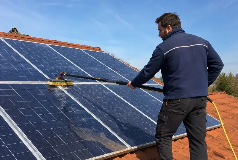 Nettoyage et entretien de panneaux solaires à Lagorce