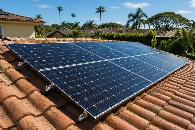 Installation de panneaux solaires à Lagorce